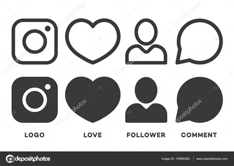 Let's be honest, even seasoned instagram pros need a refresher now and then. Set of instagram icon black color isolated on white ...