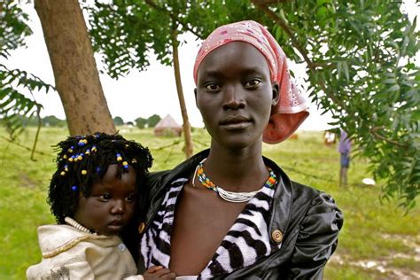 Nyamouch And Her Daughter Nyabiel Chuol In Kiech South Sudan Where