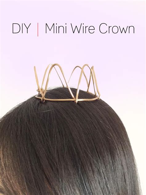Diy Tutorial Diy Crowns Diy Mini Wire Crown Beadandcord Wire Crown