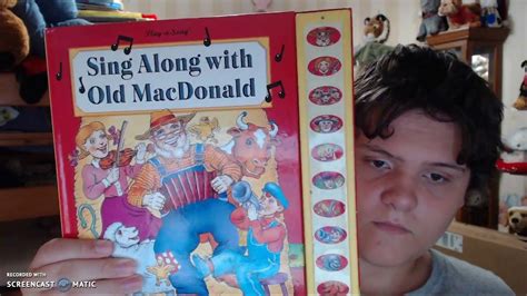 Sing Along With Old Mcdonald Play A Song Book Youtube