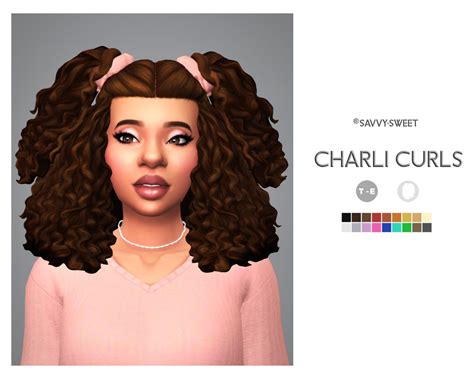 Charli Curls Sims Hair Maxis Match Curly Hair Styles