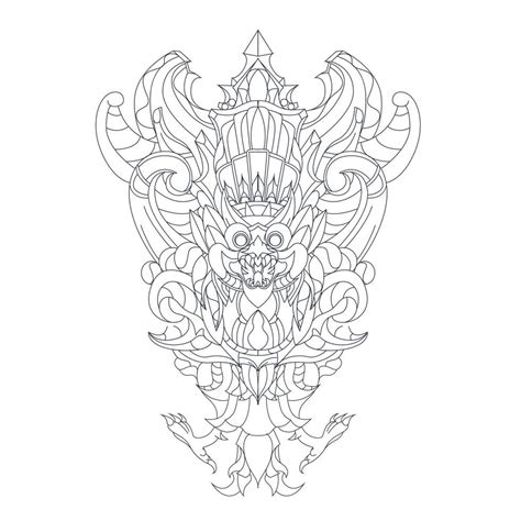 Vector Hand Drawn Illustration Of Garuda Culture Indonesian 2023524