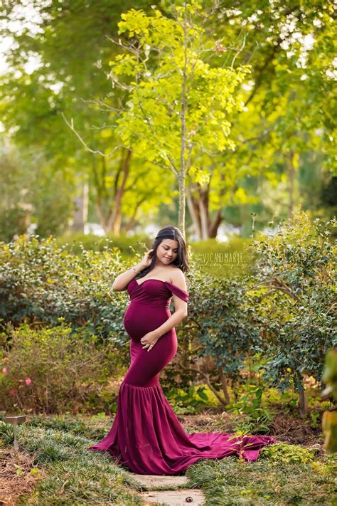 Beautiful Momma In Our Angelagown In Burgundy Maternity Dresses For Photoshoot Maternity