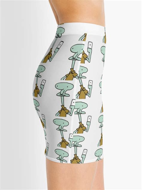 Squidward Mirror Selfie Mini Skirt For Sale By Oliviapersson Redbubble