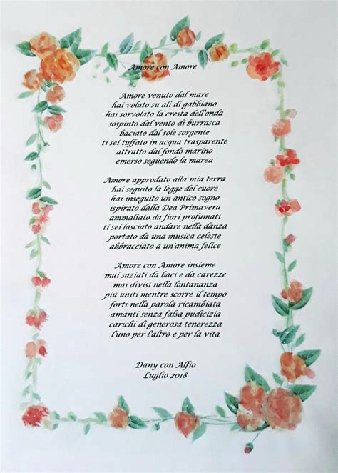 Una delle idee vincenti in tema di canzoni per matrimonio 2019 è cercare di mixare tradizione italiana e straniera per fare sentire tutti i vostri ospiti a loro agio. Poesia Amore Matrimonio