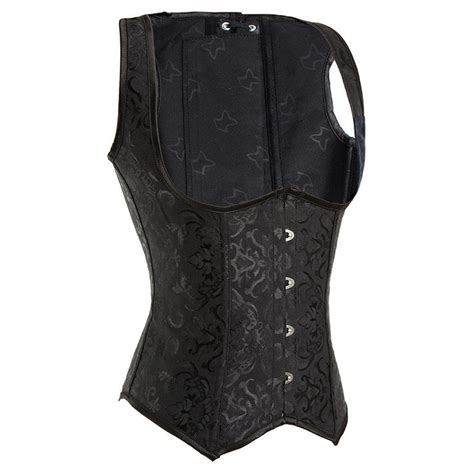 Classic Embroidered Steampunk Hourglass Underbust Costume Vest Corset