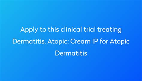 Cream Ip For Atopic Dermatitis Clinical Trial 2024 Power
