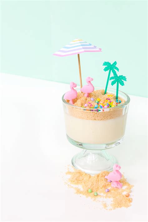 Beach Vibes Dirt Pudding Cups