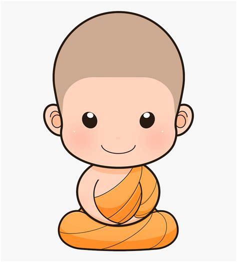 Cartoon Monk Free Transparent Clipart Clipartkey