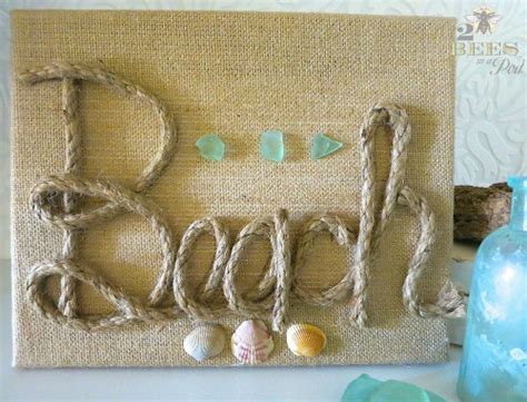 Rope Word Signs Diy And Shop Coastal Decor Ideas And