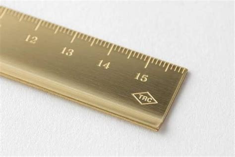 Solid Brass Ruler High Quality Metal Ruler 15cm For Etsy