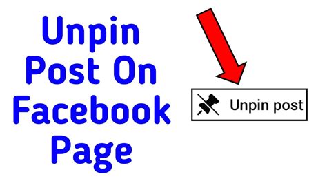 How To Unpin Post On Facebook Page Youtube