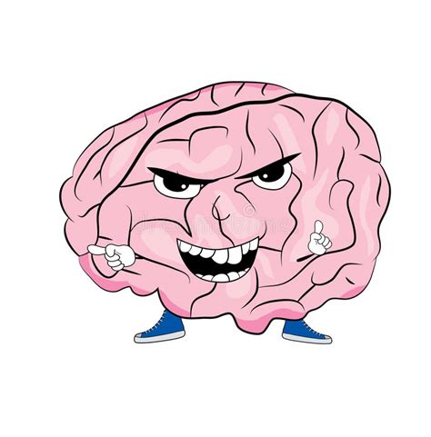 Angry Brain Cartoon Stock Illustration Illustration Of Vecor 47922073