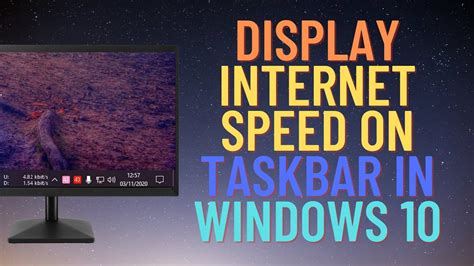 How To Show Internet Speed On Taskbar In Windows 10 Youtube