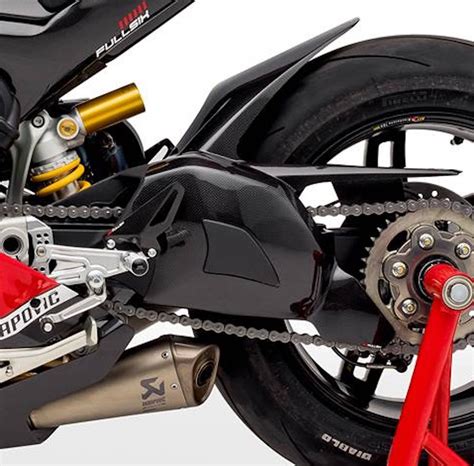 Fullsix Ducati Panigale V4 Carbon Fibre Swingarm Guard Cover Conquest