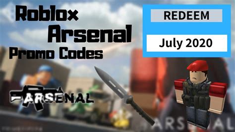 To help the players of this game, we have compiled a list of all the latest, and working roblox arsenal codes that they can be redeemed in. *July 2020* ALL NEW SECRET ARSENAL PROMO CODES - YouTube