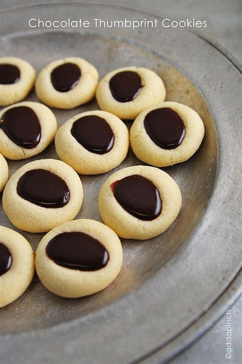 Chocolate Thumbprint Cookies Recipe Cooking Add A Pinch