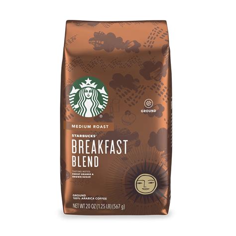 Buy Starbucks Medium Roast Ground Coffee — Breakfast Blend — 100