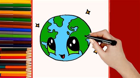 Como Dibujar Planeta Tierra Kawaii Paso A Paso 💙 Dibujos Kawaii Faciles