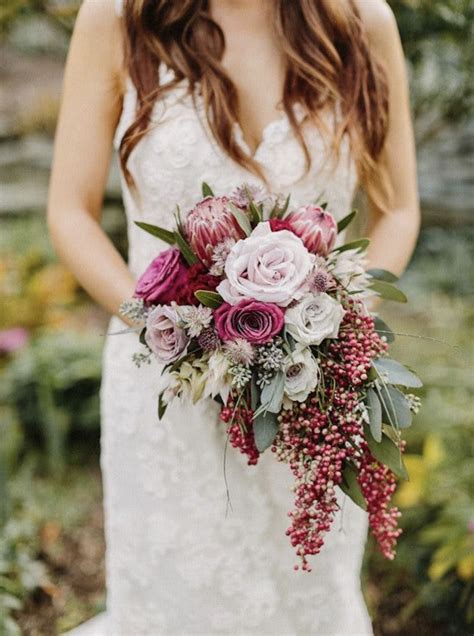 Wedding bouquet, bridal bouquet, dusty rose wedding bouquet, mauve bouquet, bridesmaids bouquets, silk wedding bouquet. Pin by Bahara Shadman on Wedding | Glamorous wedding, Fall ...