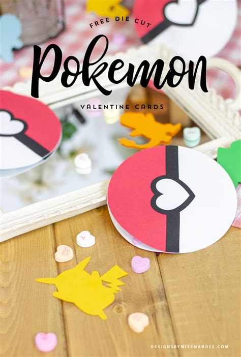 Pokemon Valentine Cards Valentine Cut Files Designs By Miss Mandee
