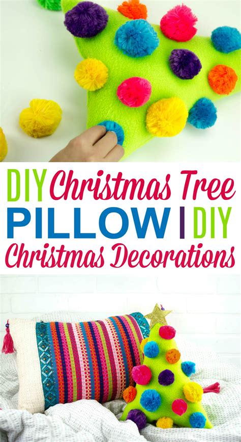 Diy Christmas Tree Pillow Diy Christmas Decorations A Little Craft