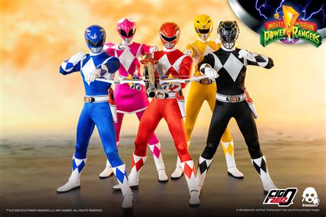 Power Rangers Mighty Morphin Red Blue Green Black Pink Yellow