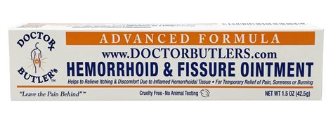 hemorrhoid cream with lidocaine advanced formula doctor butler s