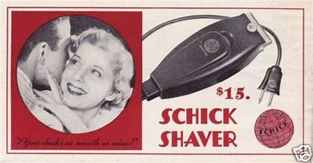 Image result for 1931 - Schick Inc. displayed the first electric shaver.