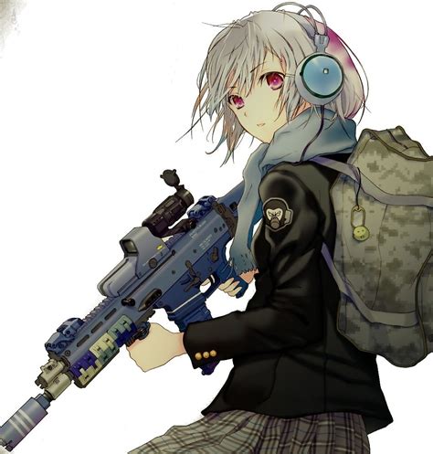 Anime Girl With A Gun Cô Gái Anime Với Vũ Khí Sát Thủ