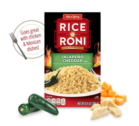 Jul 14, 2012 · also, the fried rice i ate while stationed in thailand was the best. Jalapeño Cheddar Rice-A-Roni | RiceARoni.com
