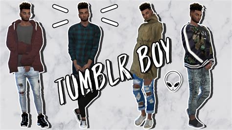 Sims 4 Cas Tumblr Boy Cc List Youtube