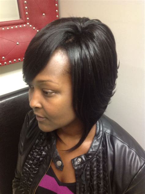Sew In Feathered Bob Kimberly Style