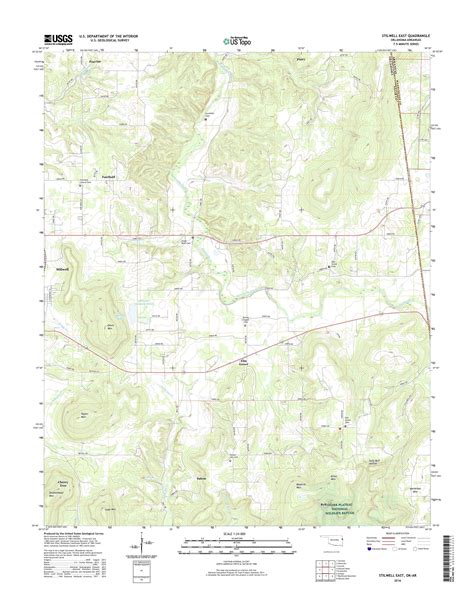 Mytopo Stilwell East Oklahoma Usgs Quad Topo Map