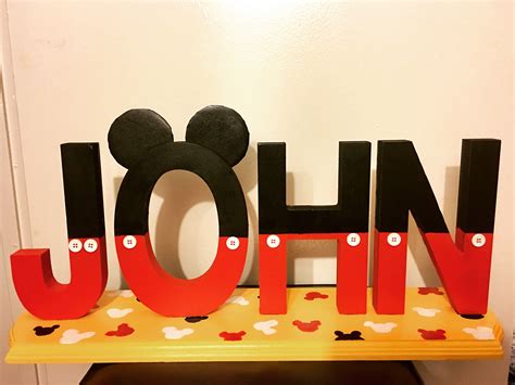 Maybe you would like to learn more about one of these? DIY MICKEY MOUSE WOOD LETTERS | Mickey mouse parties ...