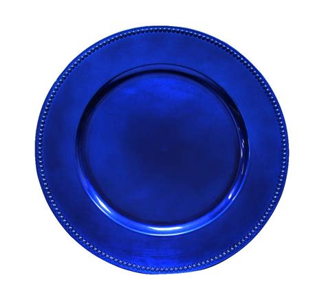 Beaded Round 13 Charger Plates Royal Blue Charger Plates Blue Party Decorations Royal