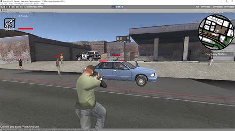 San Andreas Unity - shooting through vehicle mesh - YouTube