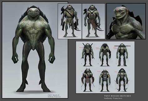 Unused Teenage Mutant Ninja Turtles Designs Creepy Alien Creatures