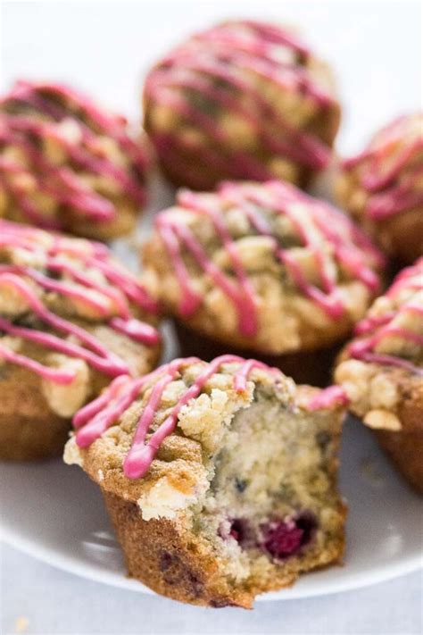 Raspberry Muffins With Streusel Topping Plated Cravings