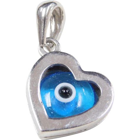 Evil Eye Amulet Charm Pendant 18k White Gold From Arnoldjewelers On