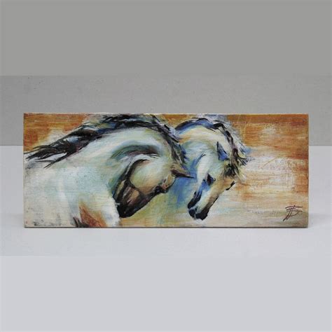 White Horse Duet Unique Art Collection In Smaller Sizes By Jana Fox