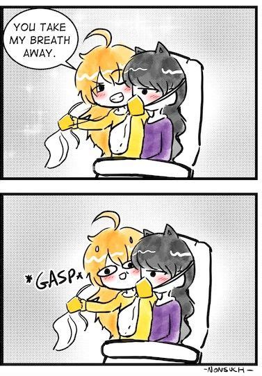 Rwby Comic 44 Flirting With Danger Art By Agnonsuch On Twitter Rwby Rwbycomic