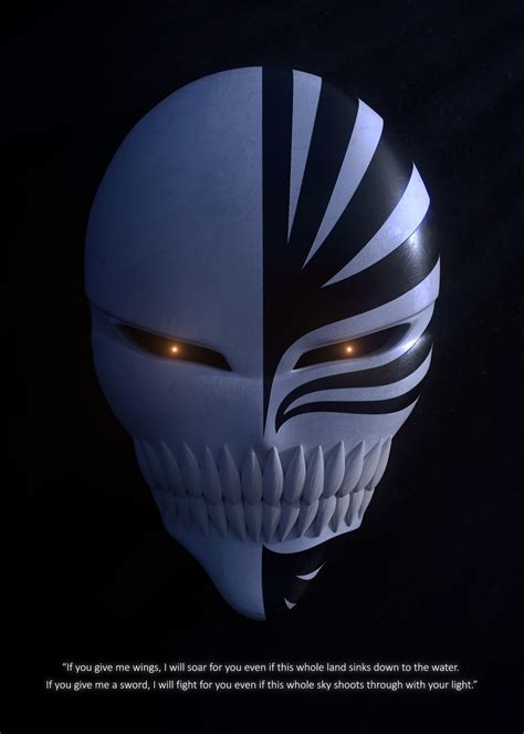 Ichigo Kurosaki Black Mask Poster By Christopher Sanabria Displate