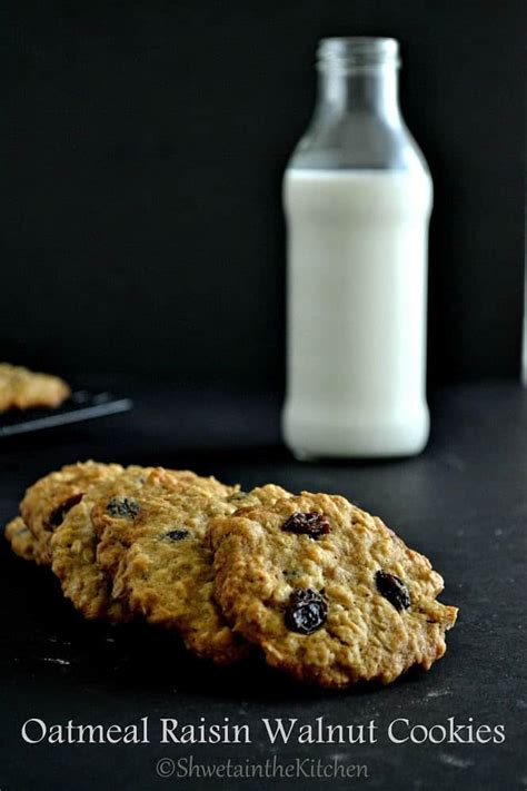 Oatmeal Raisin Walnut Cookies Shweta In The Kitchen