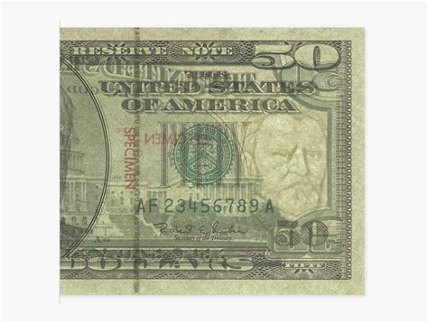 Clip Art 50 Dollar Bill Face 50 Watermark Free Transparent Clipart