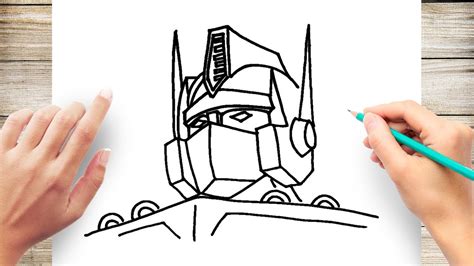 How To Draw Optimus Prime Step By Step For Kids Youtube