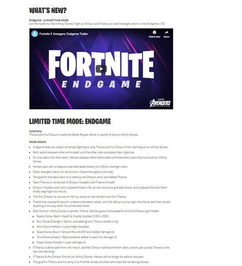 Fortnite 850 Patch Notes Avengers Endgame Update Guide