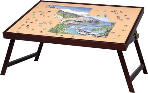 Lavievert Wooden Jigsaw Puzzle Table Large Portable Folding Tilting