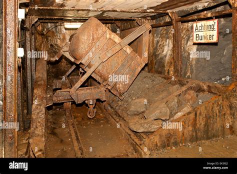 Inside The Mineshaft At The Rammelsberg Mine In Goslar Harz Germany
