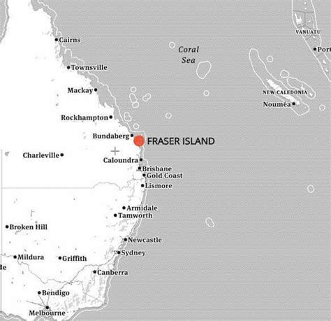 Fraser Island Australia Map